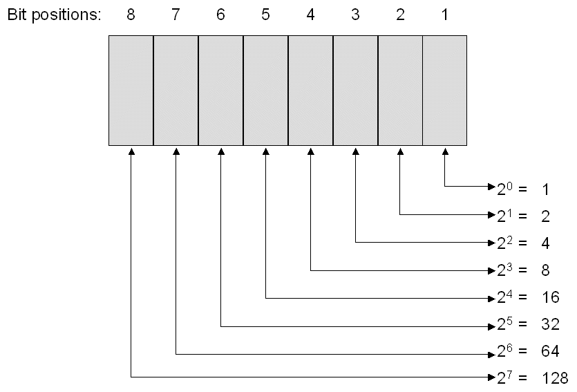 Binary Base 2 Chart